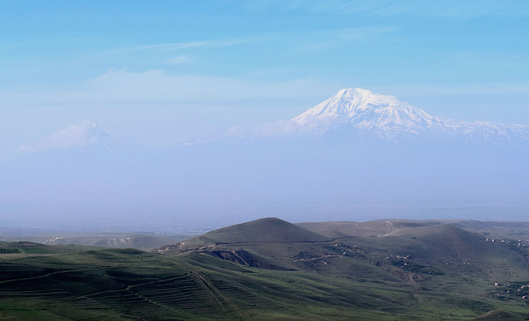 View of Mount Ararat from Armenia