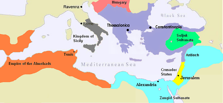 Byzantine Empire c. 1180 CE