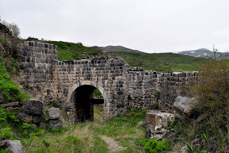 Walls of Amberd and Slopes of Mt Aragats