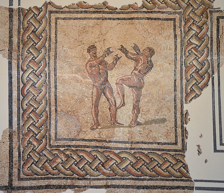 Roman Boxer Mosaic