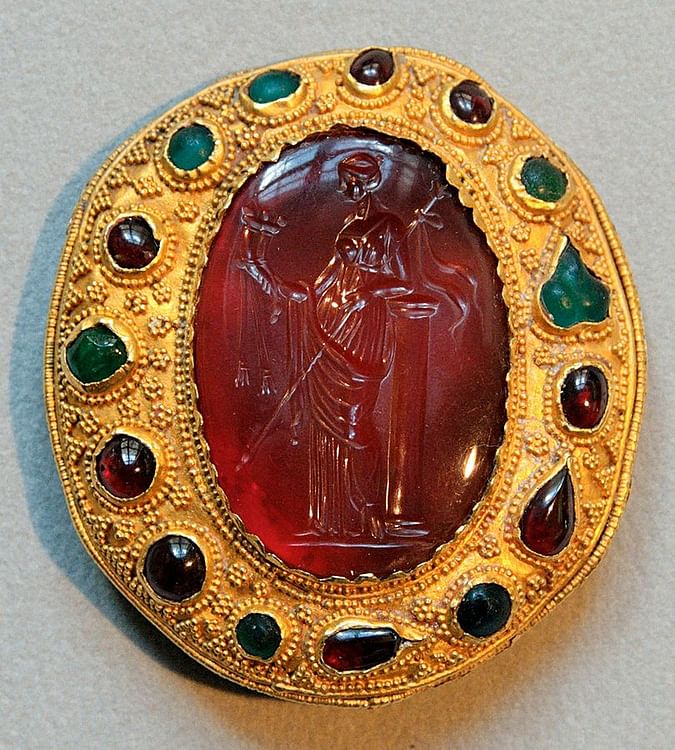 Carnelian Intaglio of a Ptolemaic Queen as Aphrodite