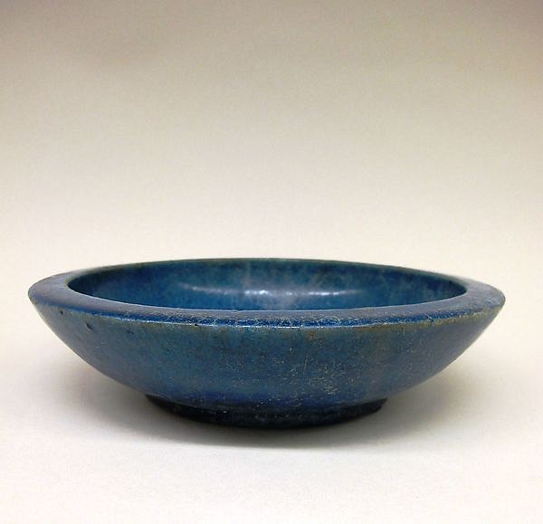 Ptolemaic Blue Faience Bowl