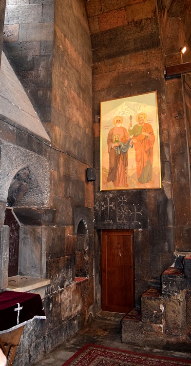 Interior of St. Astvatsatsin Church at Khor Virap