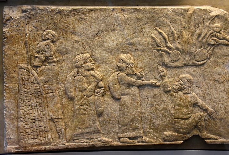 Assyrian Relief Showing Babylonian Prisoners