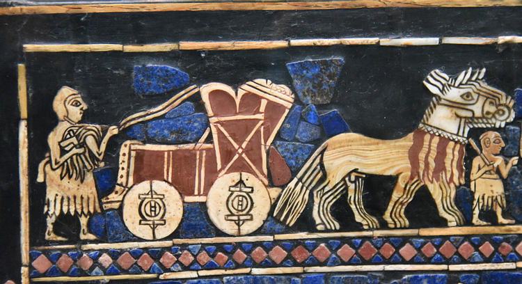 Chariot in the War Scene of the Standard of Ur
