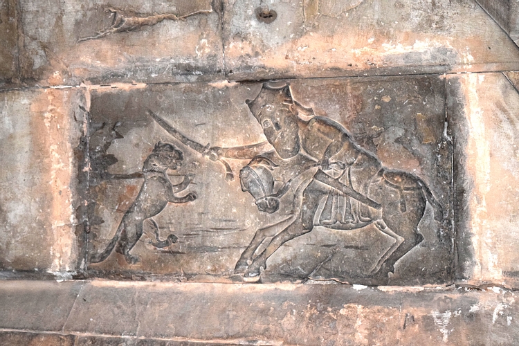 Hunting Scene Bas-Relief at Noravank Monastery