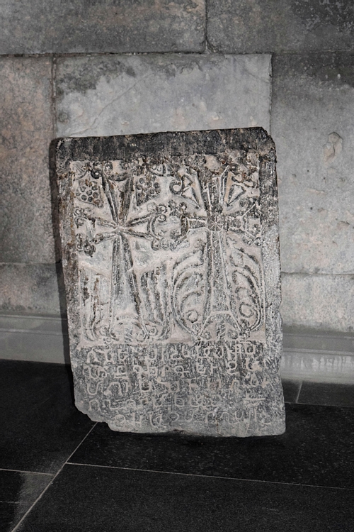 Khachkar with Two Crosses at Tatev Monastery