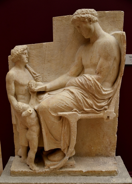 Funerary Stele from Amisus Showing a Farewell Scene
