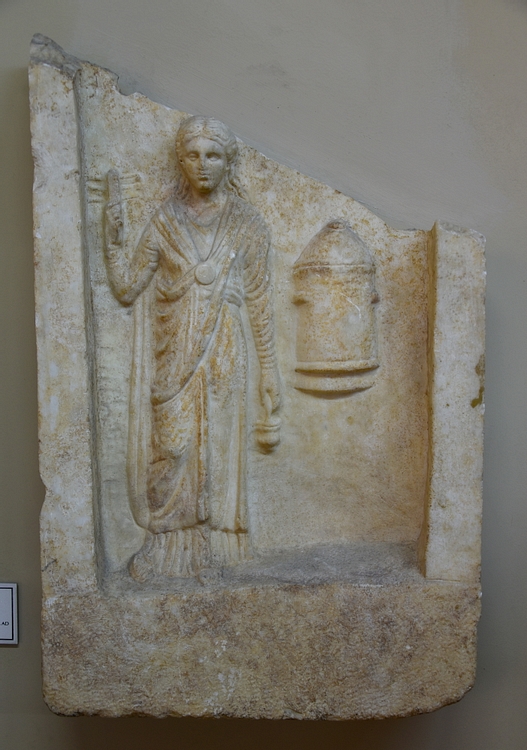 Roman Stele with a Relief of Isis