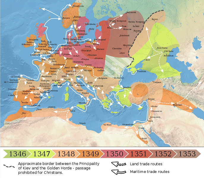 Spread of the Black Death