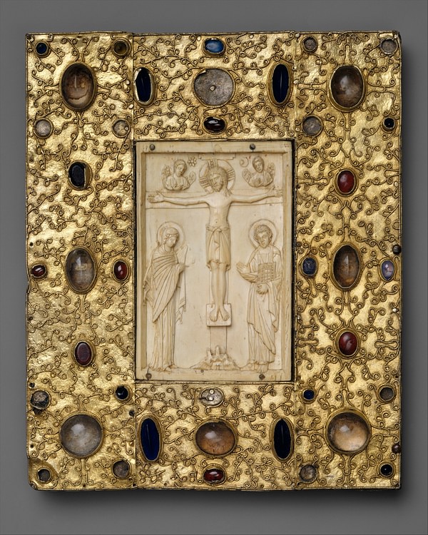 Byzantine Book Cover with Icon