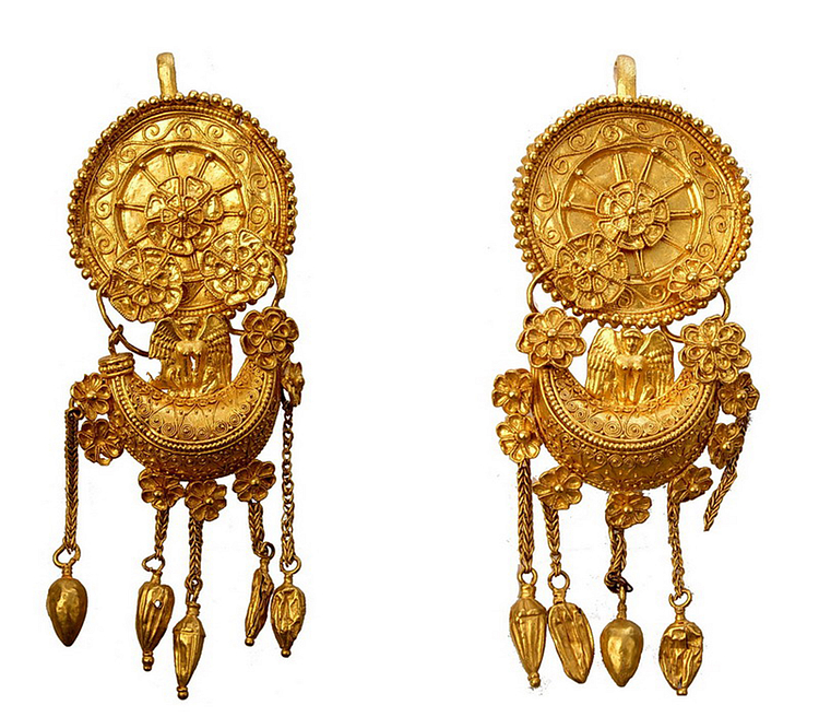 Hellenistic Gold Earrings