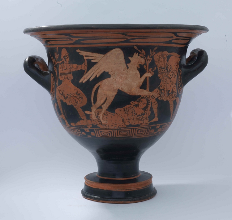 Red-figure Bell Krater with Griffin