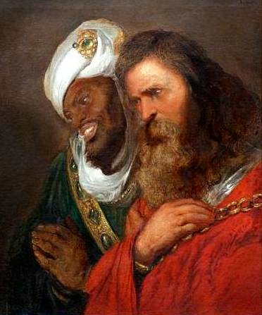 Saladin and Guy of Lusignan