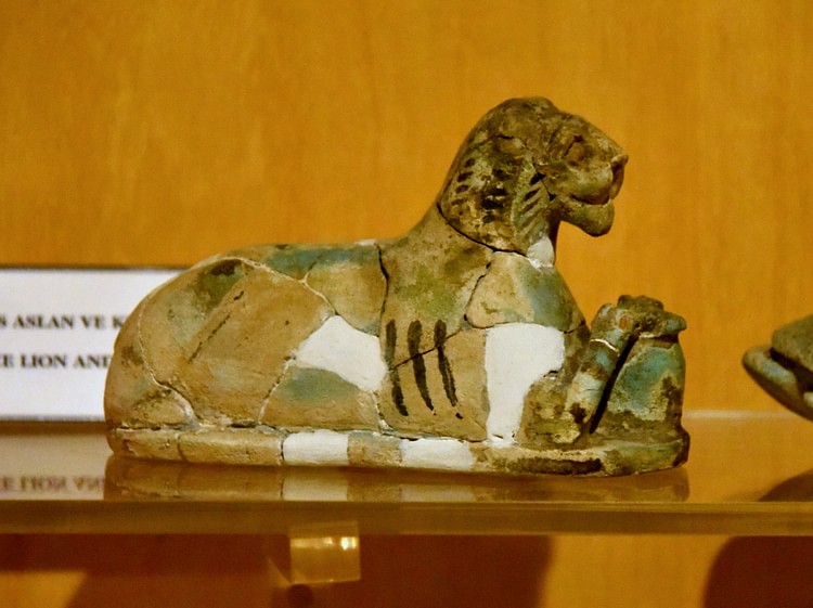 Faience Lion from Megiddo