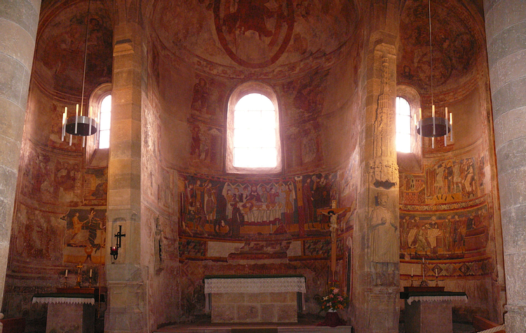 Interior of the Abbey of Saint John at Müstair