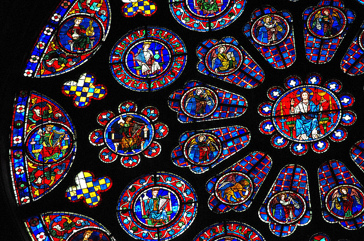 Detail, South Rose Window, Chartres Cathedral