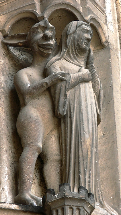 Devil & Nun, Chartres Cathedral