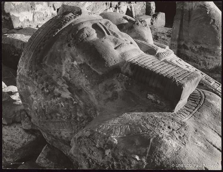 Head of a Colossus, Wadi es Sebui, Nubia
