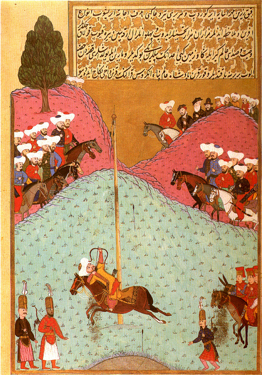 Sultan Murad II at Archery Practice