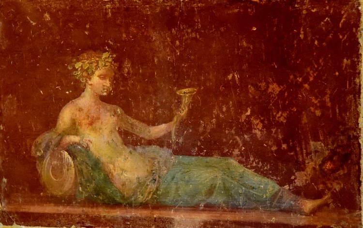 Wall Painting of a Reclining Naiad