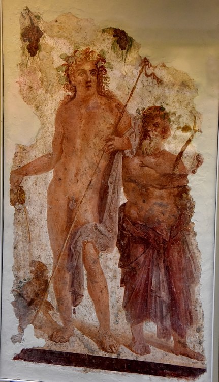 Wall Panel Depicting Bacchus and Silenus