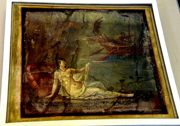 Fresco of Ariadne on Naxos