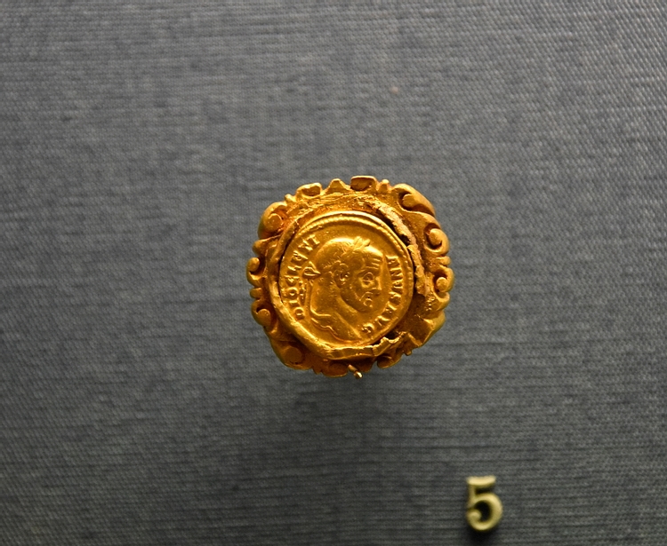 Gold Ring and Coin of Diocletian