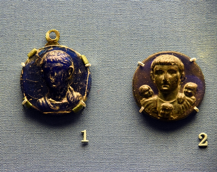 Two Phalerae with Portraits of Princes of the Imperial Family