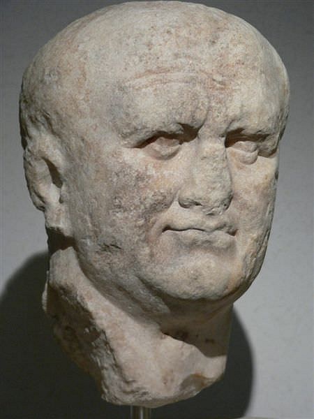 Bust of Roman Emperor Vespasian