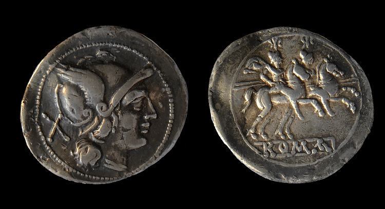 Dioscuri Denarius, 211 BCE