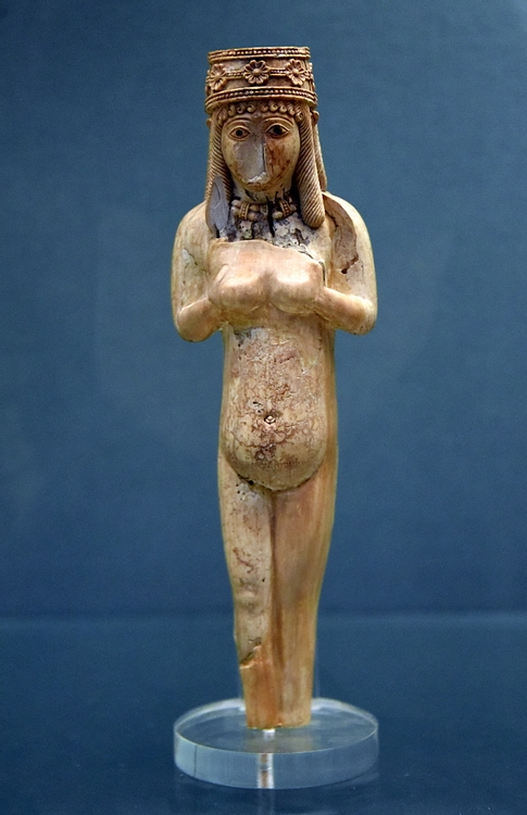 Urartian Ivory Figure of a Nude Woman