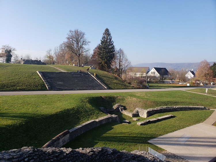 View of Roman Temple on Schonbuhl Hill