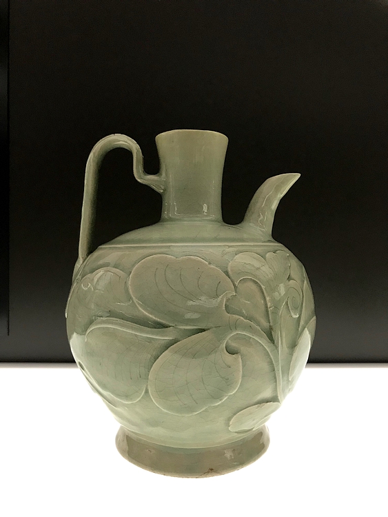 Chinese Relief-Carved Ewer