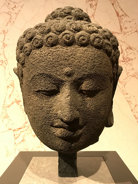 Head of a Buddha from Borobudur