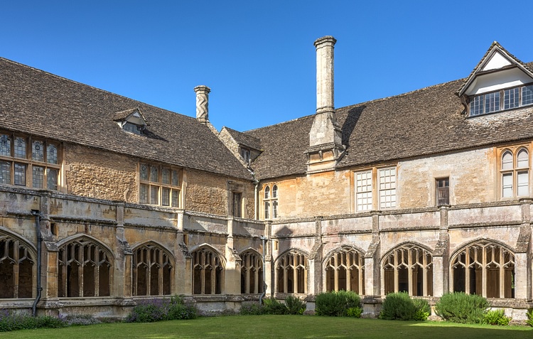 Cloister of Lacock Abbey, England