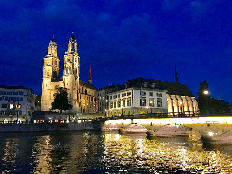 Grossmunster and Wasserkirche in Zurich