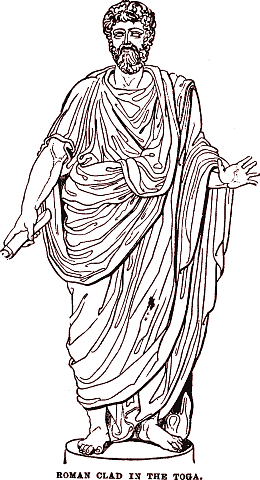 Roman Toga Illustration