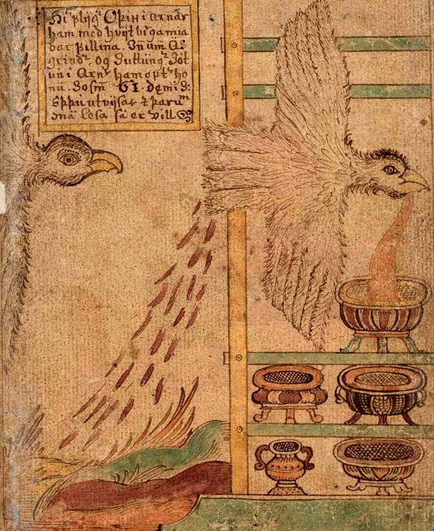 Odin as an Eagle which Creates Mead
