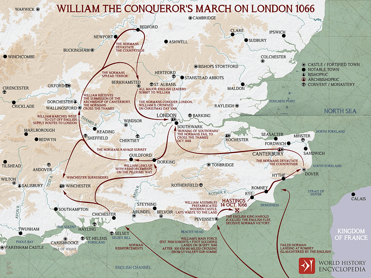 William the Conqueror's March on London 1066