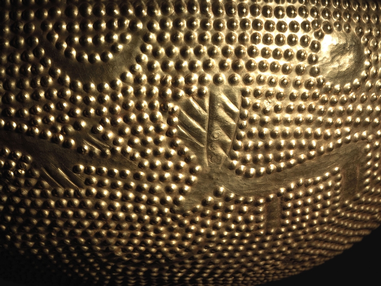Bronze Age Gold Bowl Detail, 1100 BCE