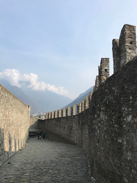 Murata Walls of Castelgrande in Bellinzona