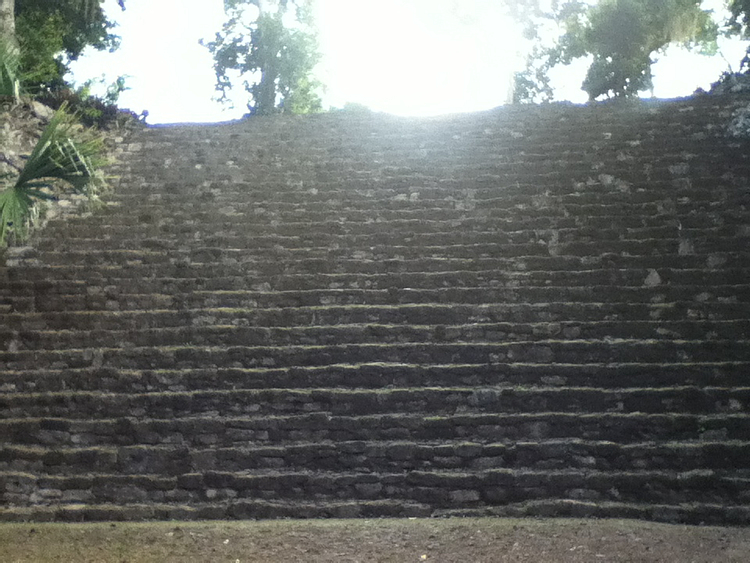 Stairs Leading up to the Gran Basamento Chacchoben