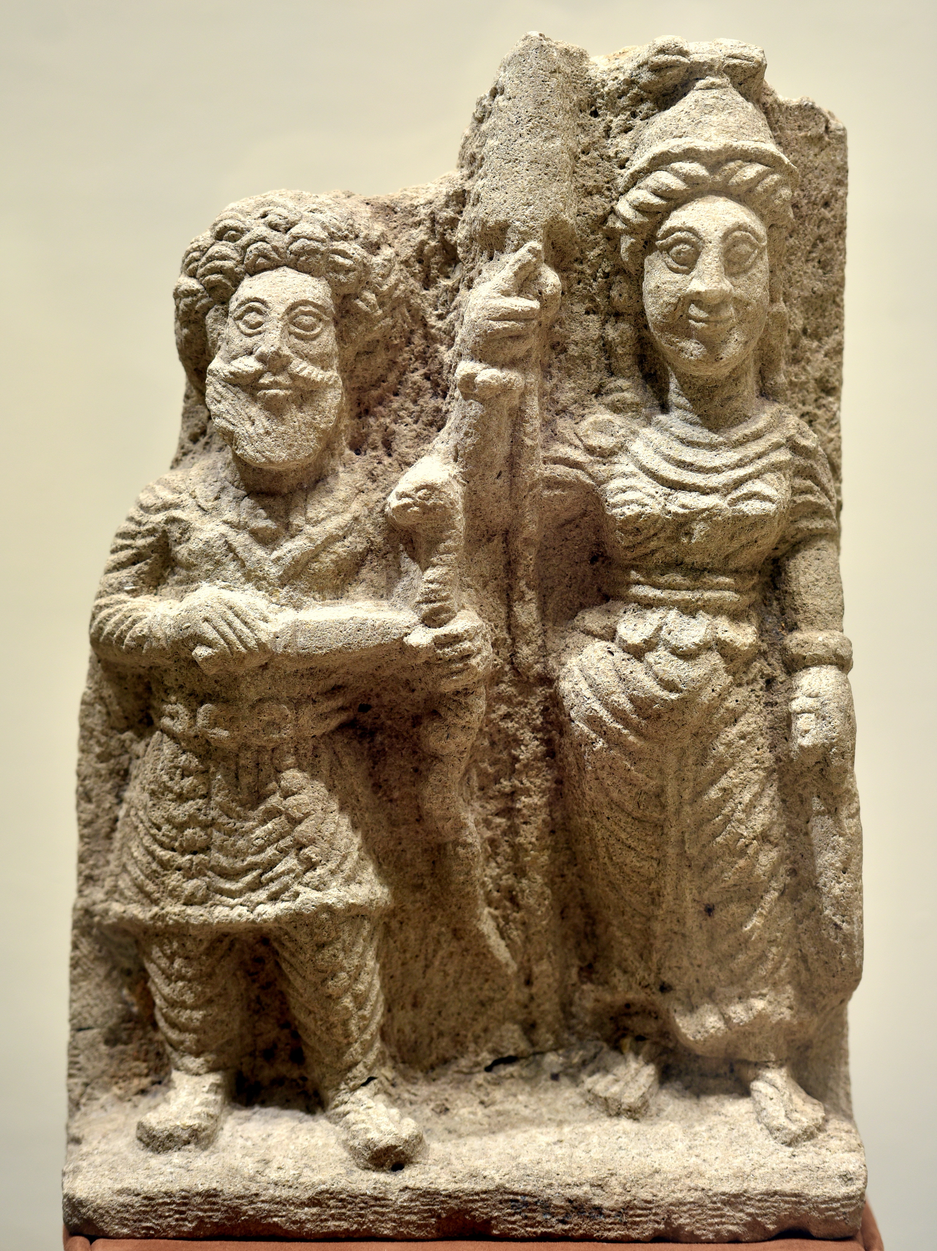 Goddess Al-Lat and an Elderly God from Hatra (Illustration) - World History Encyclopedia