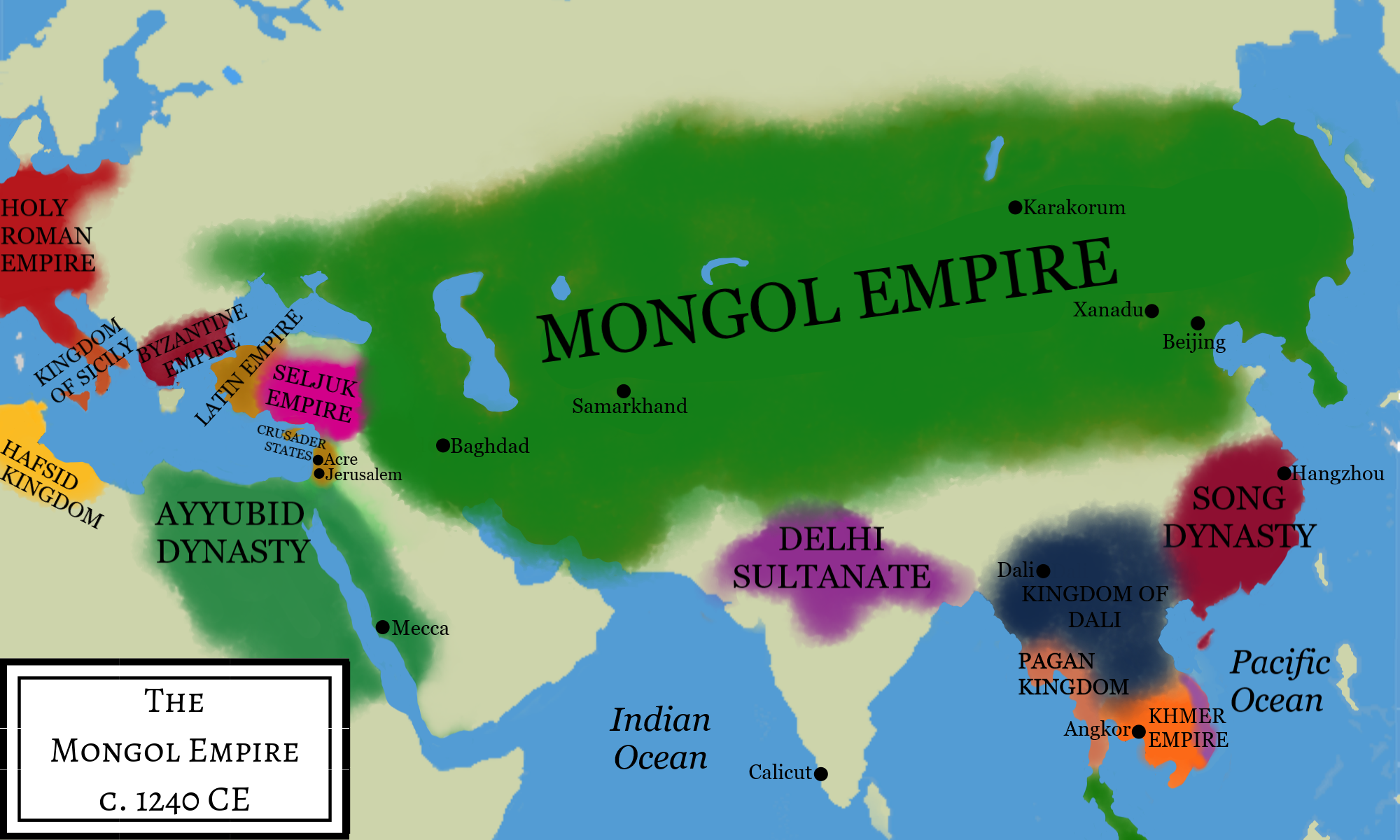 Mongol Empire Under Ogedei Khan (Illustration) - World History Encyclopedia