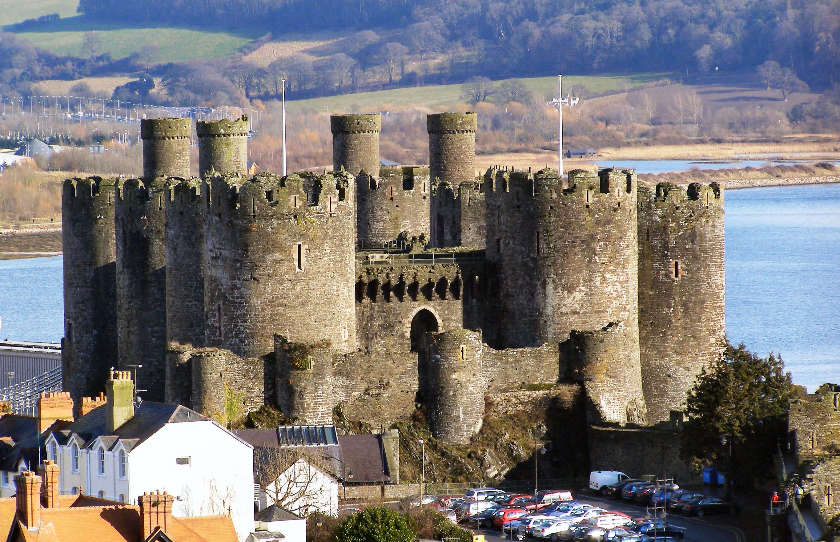 Conwy Castle, Wales (Illustration) - World History Encyclopedia
