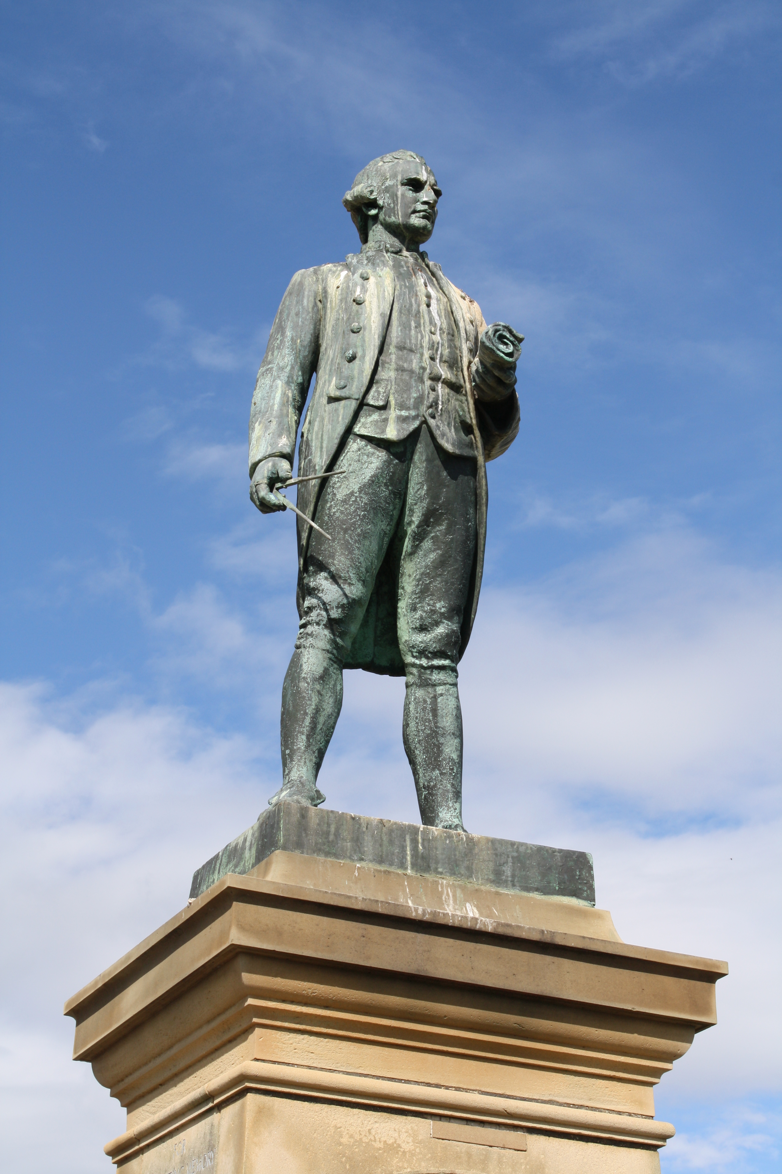 Stantavius Cook Statue of Captain Cook, Whitby - World History Encyclopedia