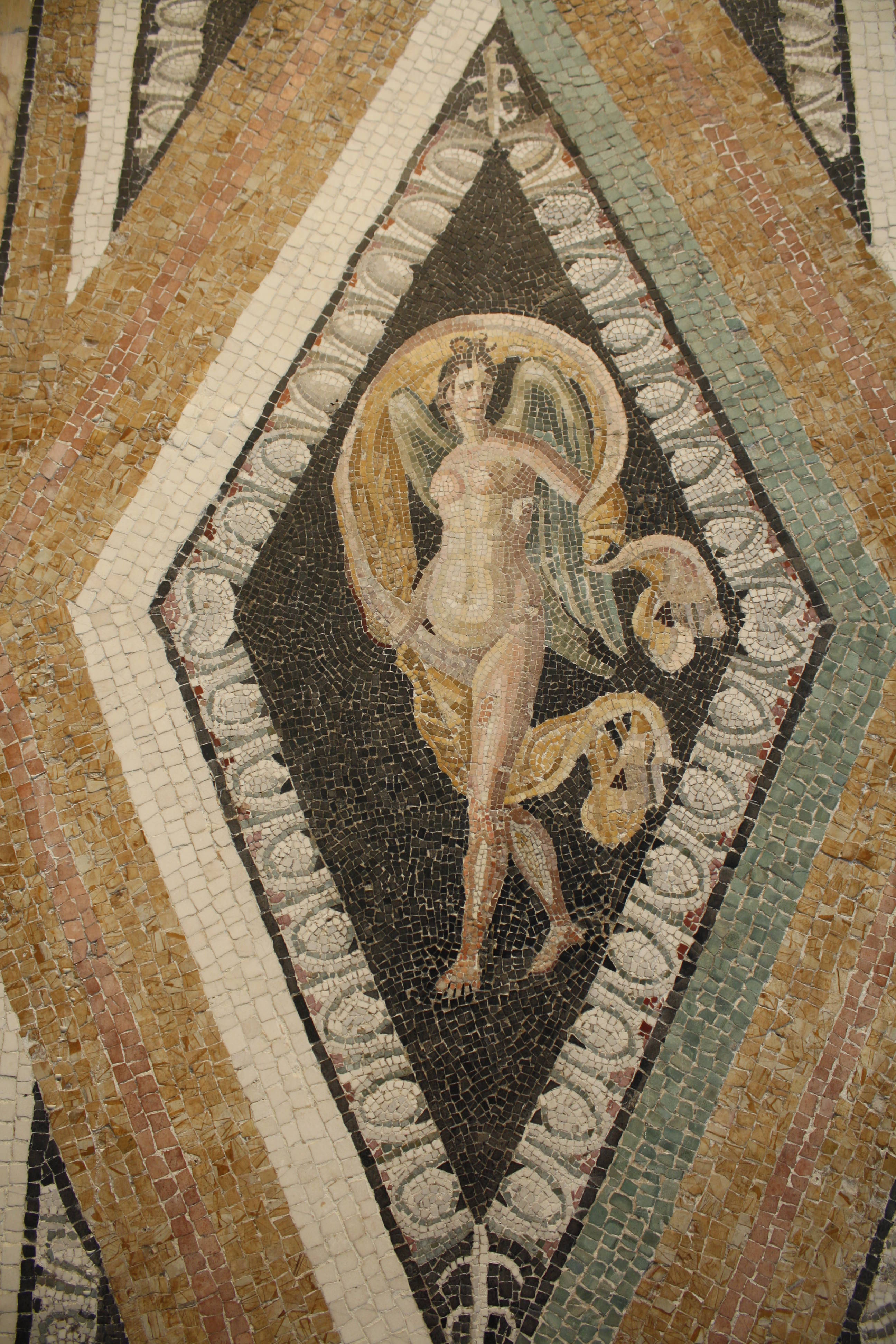 Nike, Roman Mosaic (Illustration) - World Encyclopedia