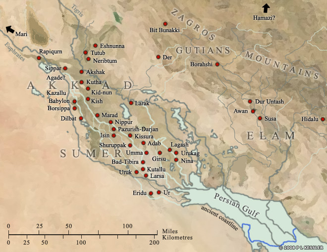 modern mesopotamia map