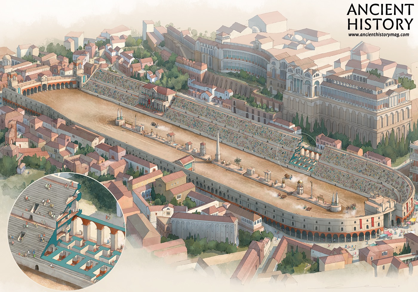 Illustration of Circus Maximus, Rome (Illustration) - World History ...